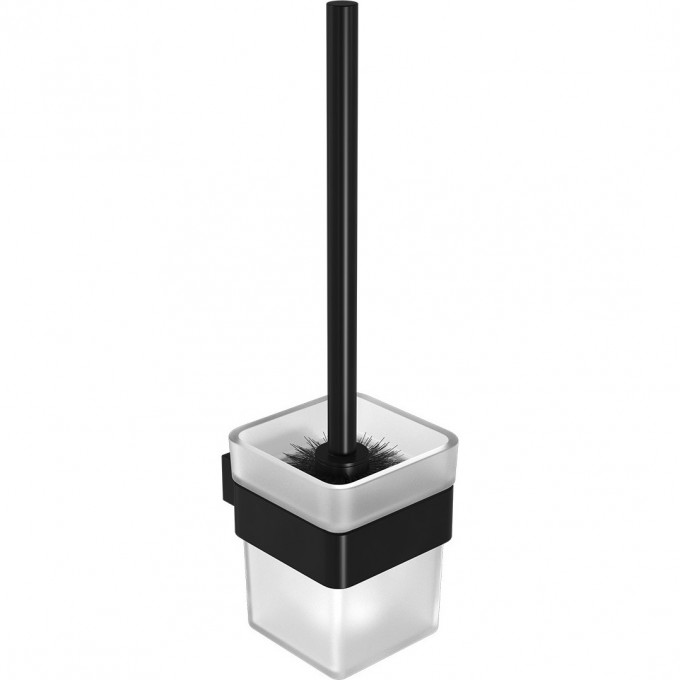 Ершик для унитаза LEMARK SMOOTH LINE с держателем, чёрный 9762020 Ершик для унитаза LEMARK SMOOTH LINE с держателем, чёрный 9762020