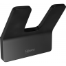 Крючок двойной LEMARK SMOOTH LINE для полотенец, чёрный 9712005