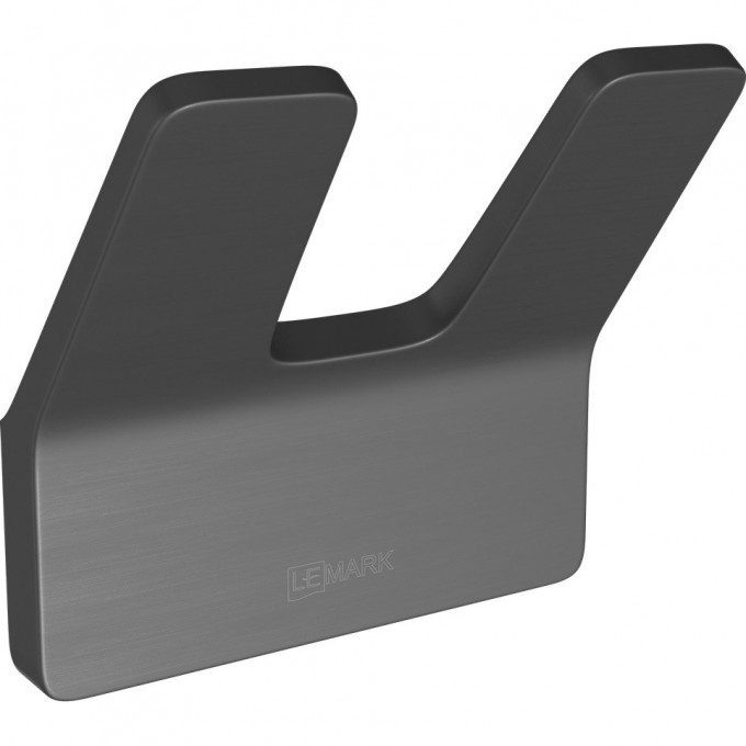 Крючок двойной LEMARK SMOOTH LINE для полотенец, графит 9716006 Крючок двойной LEMARK SMOOTH LINE для полотенец, графит 9716006