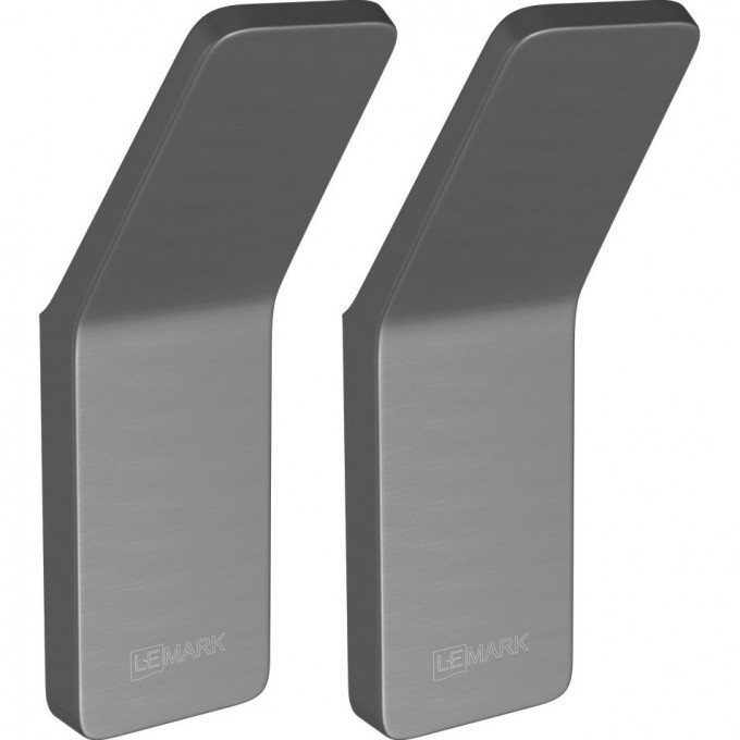 Крючок одинарный LEMARK SMOOTH LINE для полотенец 2 шт графит 9716003 Крючок одинарный LEMARK SMOOTH LINE для полотенец 2 шт графит 9716003