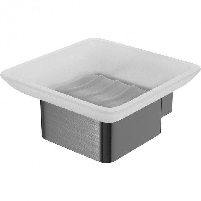 Мыльница LEMARK SMOOTH LINE с держателем графит 9746018 Мыльница LEMARK SMOOTH LINE с держателем графит 9746018