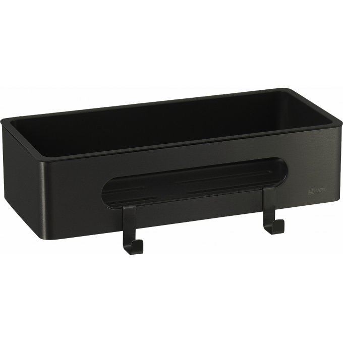 Полка для душа прямая LEMARK SHELF LINE черный 9772044