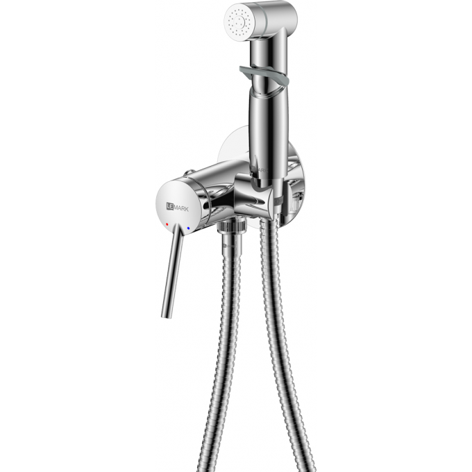 Смеситель LEMARK MINIMA с гигиеническим душем, встраиваемый, хром LM3819C