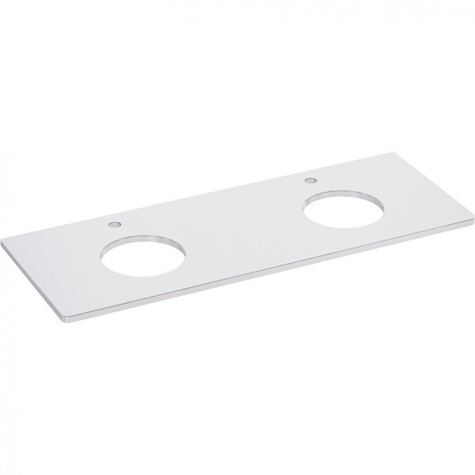 Столешница LEMARK OLIVIA 125 см под 2 раковины из стекла, белый LM08OL125S Столешница LEMARK OLIVIA 125 см под 2 раковины из стекла, белый LM08OL125S