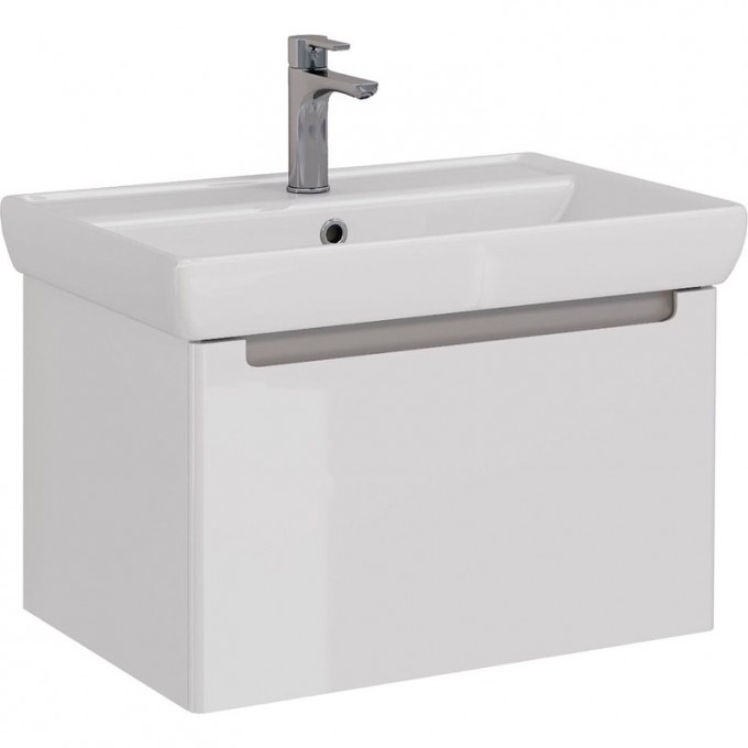 Тумба LEMARK BUNO MINI 70 см под раковину, подвесная, 1 ящик, белый глянец LM05BM70T Тумба LEMARK BUNO MINI 70 см под раковину, подвесная, 1 ящик, белый глянец LM05BM70T